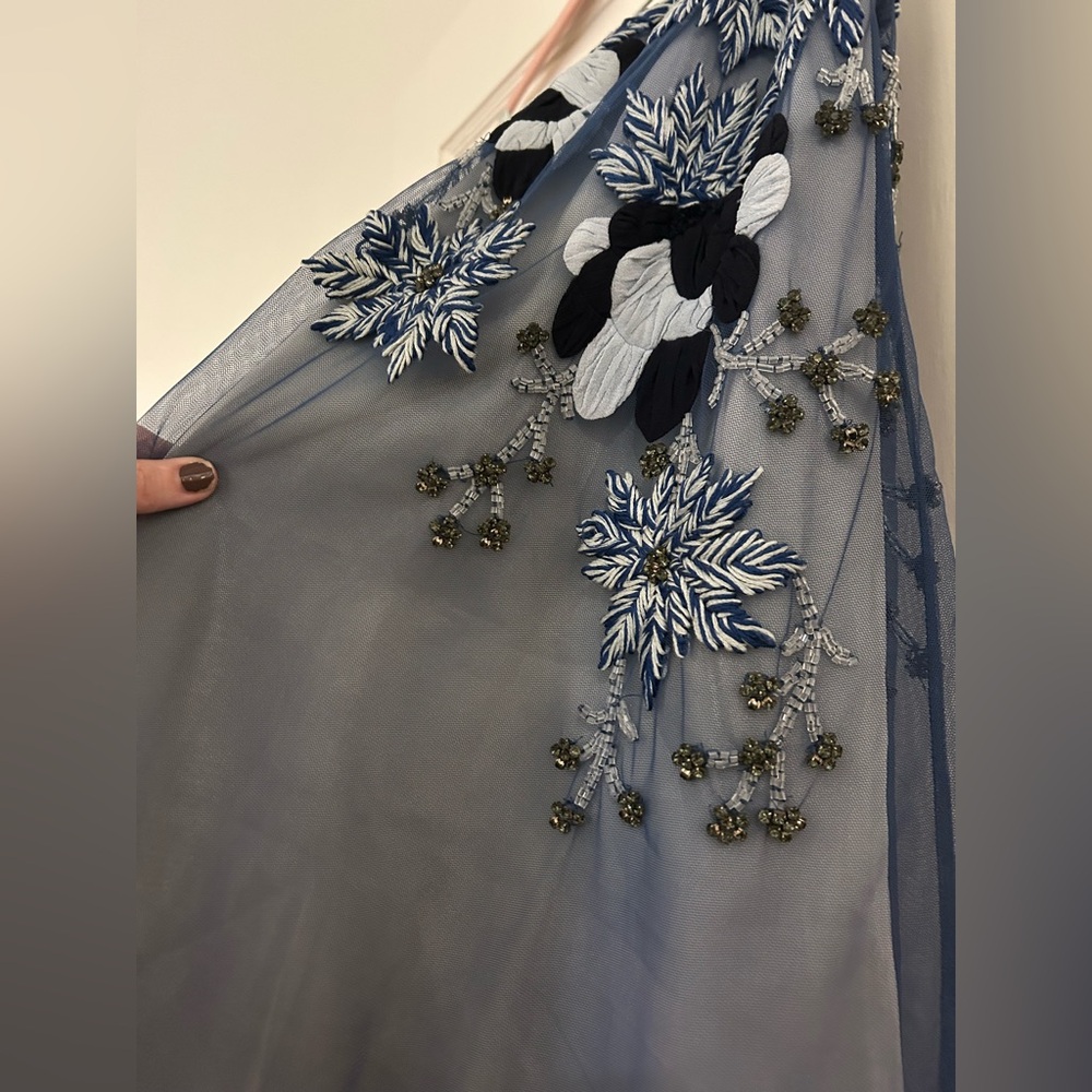 Anthropologie Beaded and Embroidered Tulle Midi Skirt - Picture 2 of 9